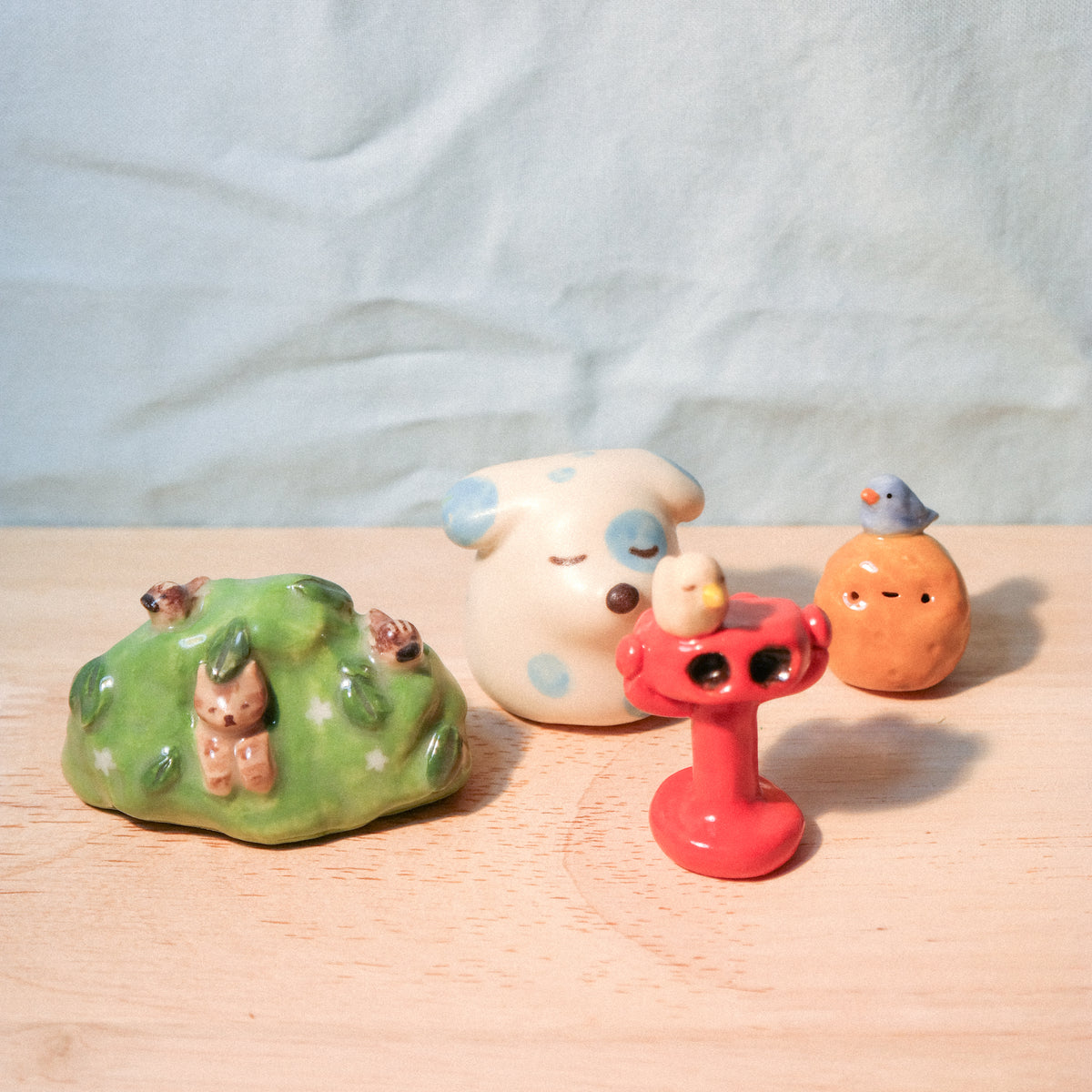playdate! Bird Watching Ceramic Figurine Set