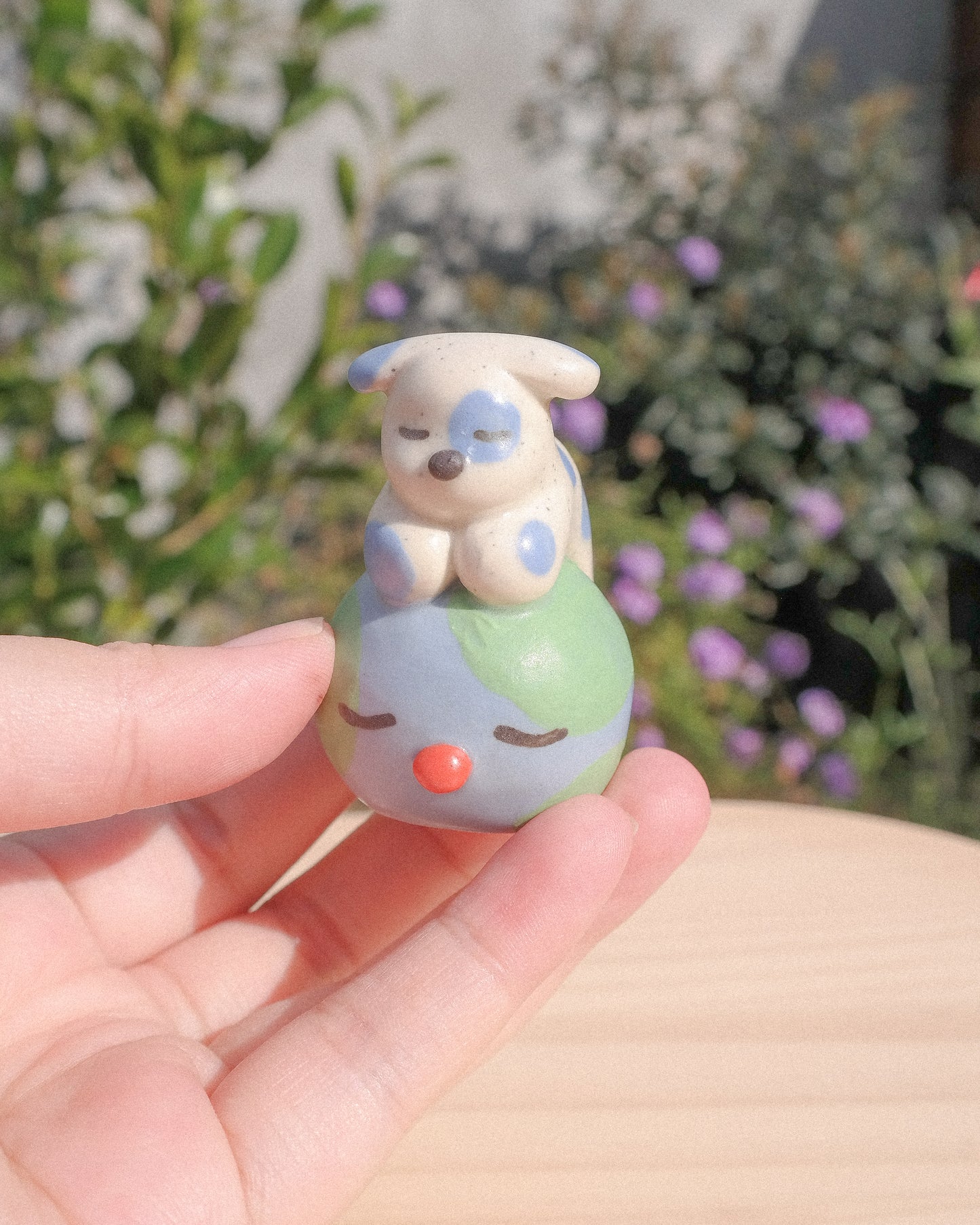Earth Dog Ceramic Figurine