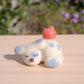 Sleepy Dog Ceramic Figurine