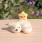 Sleepy Dog Ceramic Figurine
