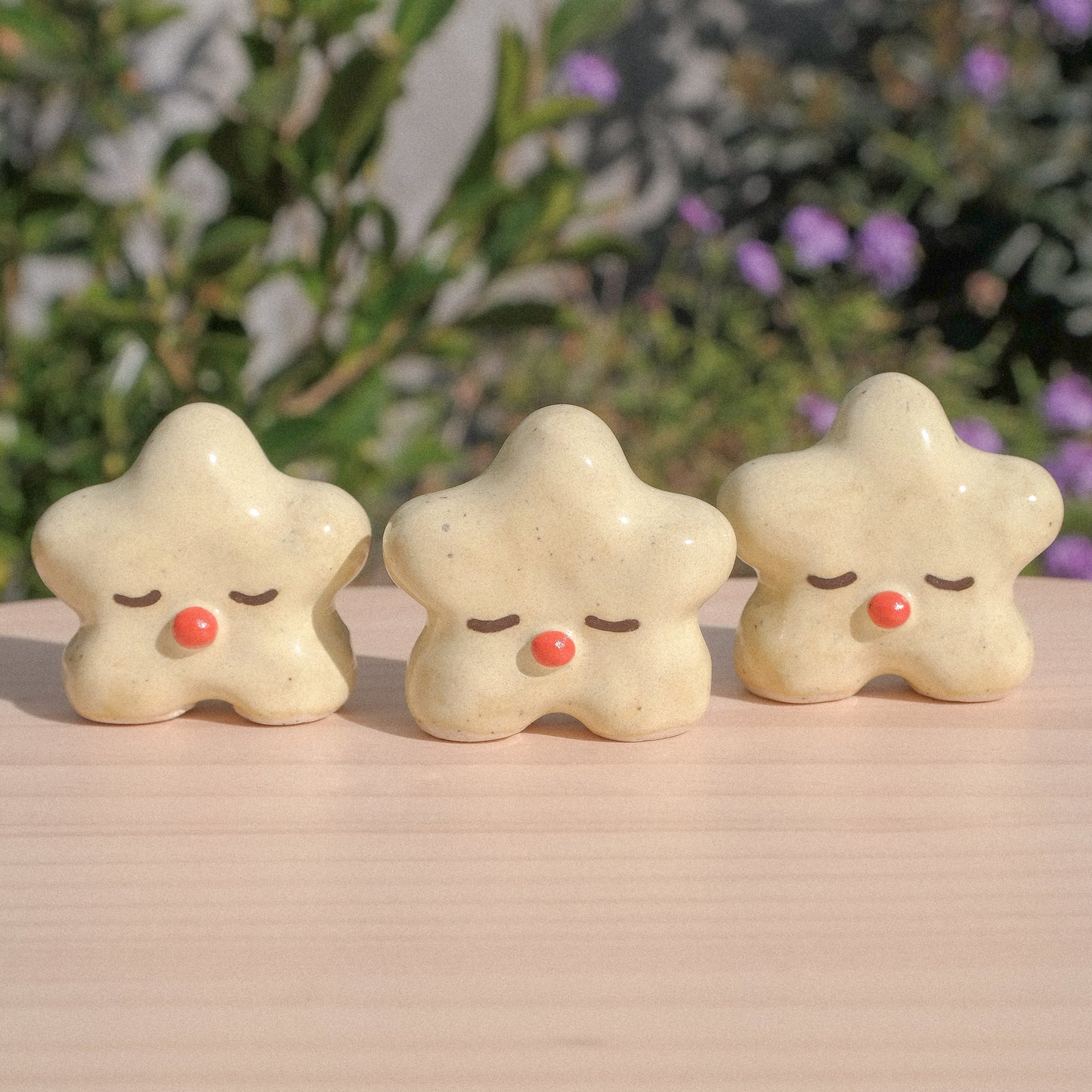 Sleepy Star Ceramic Figurine