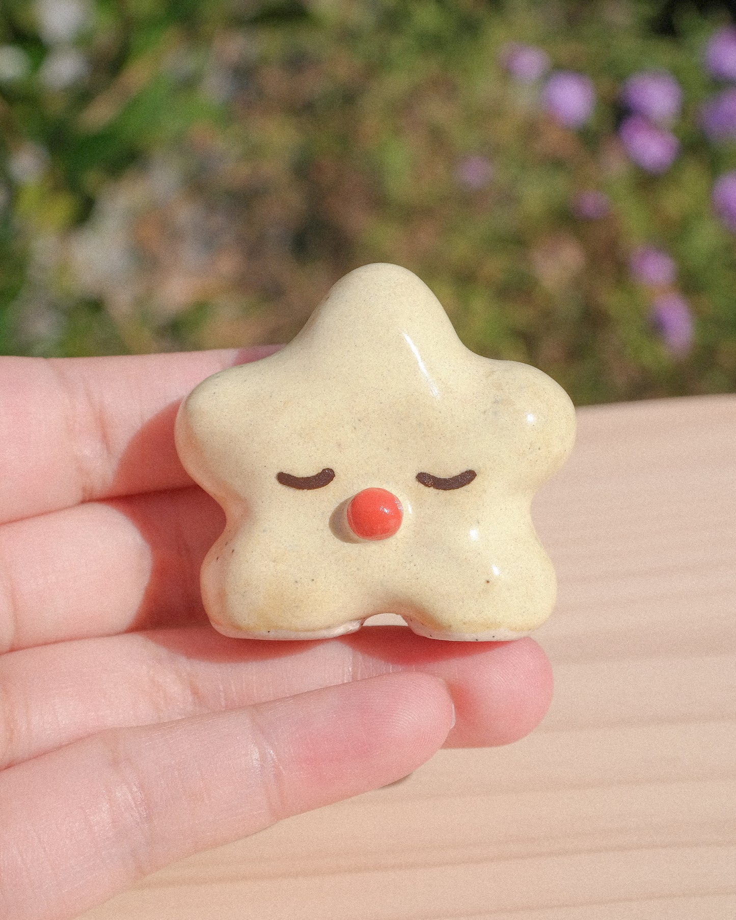 Sleepy Star Ceramic Figurine