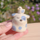 Fancy Stump Dog Ceramic Figurine
