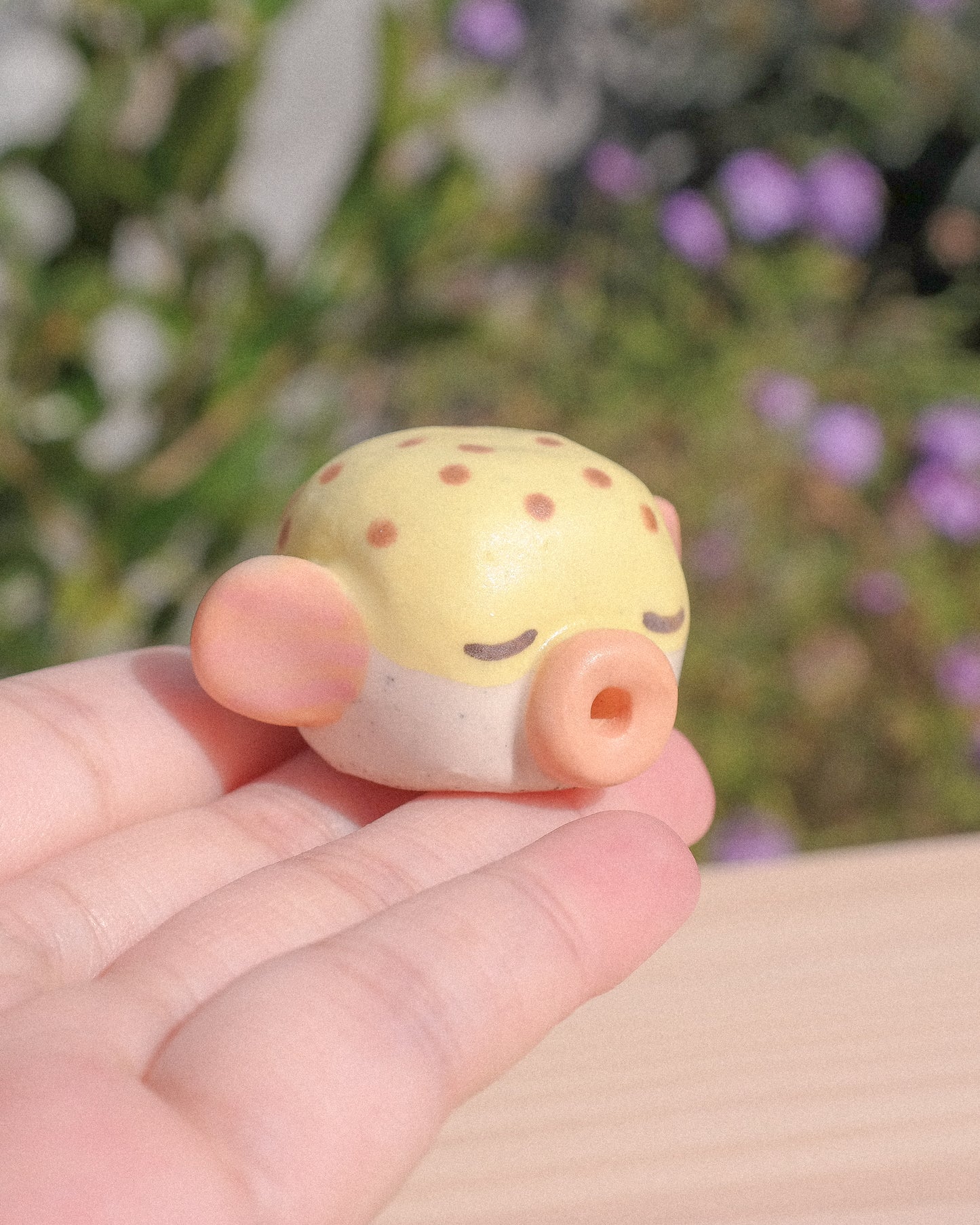 Box Fish Ceramic Figurine