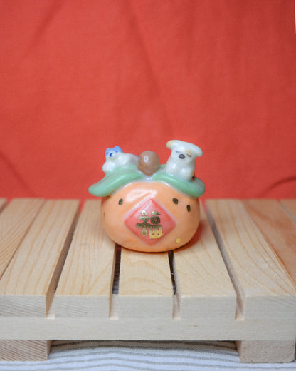 Woody Makes Things x Makenna Kwik Lucky Orange Ceramic Figurine