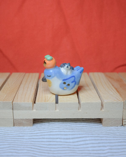 Woody Makes Things x Makenna Kwik Swallow and Cat Ceramic Figurine