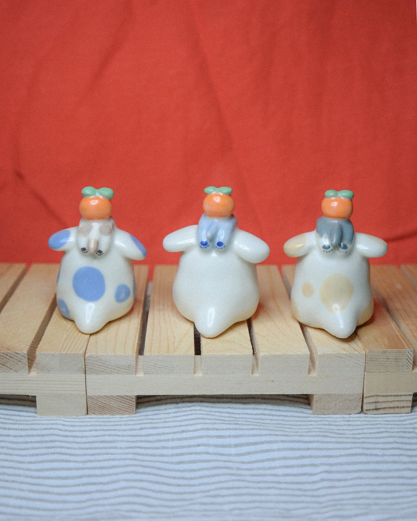 Woody Makes Things x Makenna Kwik Red Envelope Friends Ceramic Figurine