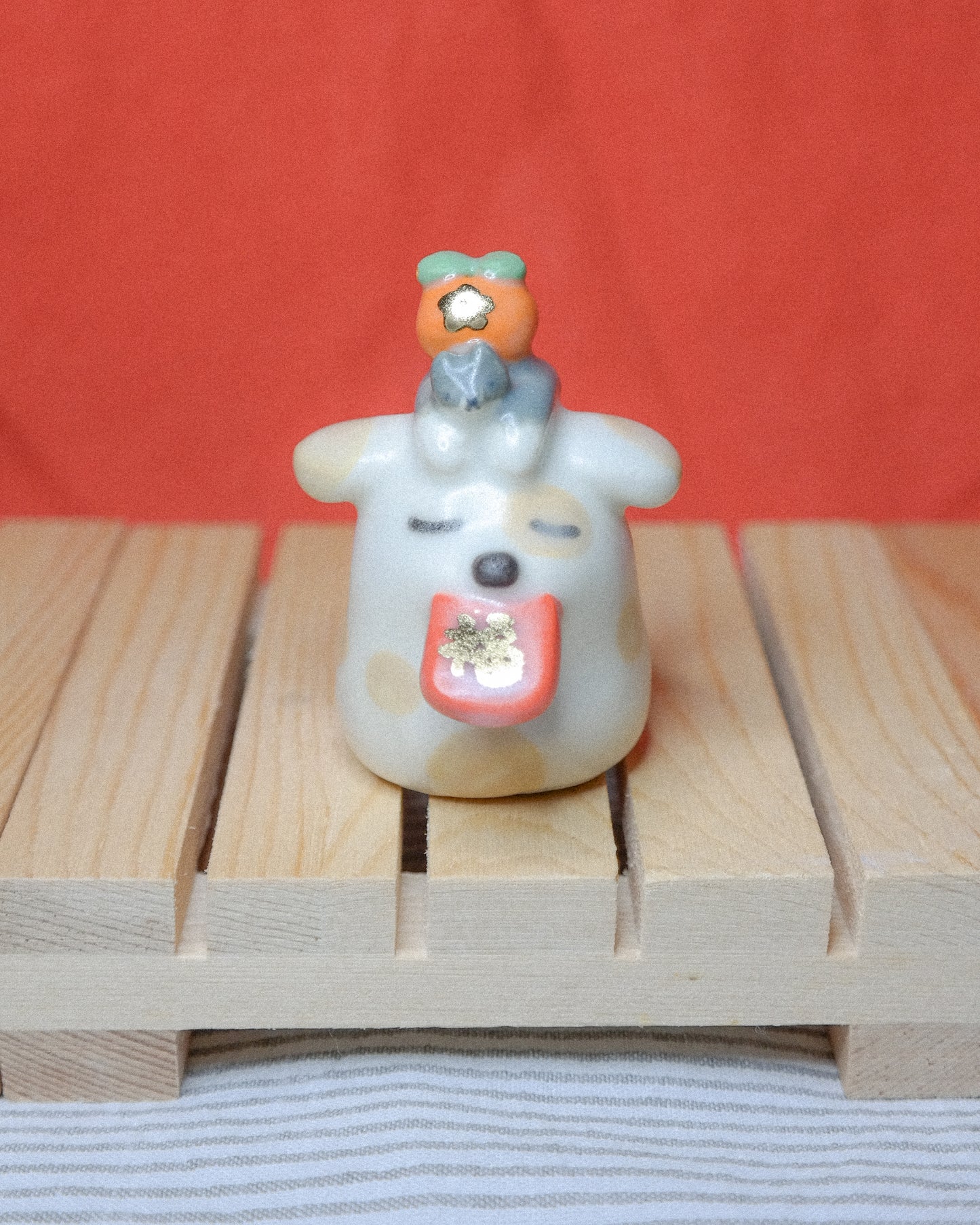Woody Makes Things x Makenna Kwik Red Envelope Friends Ceramic Figurine