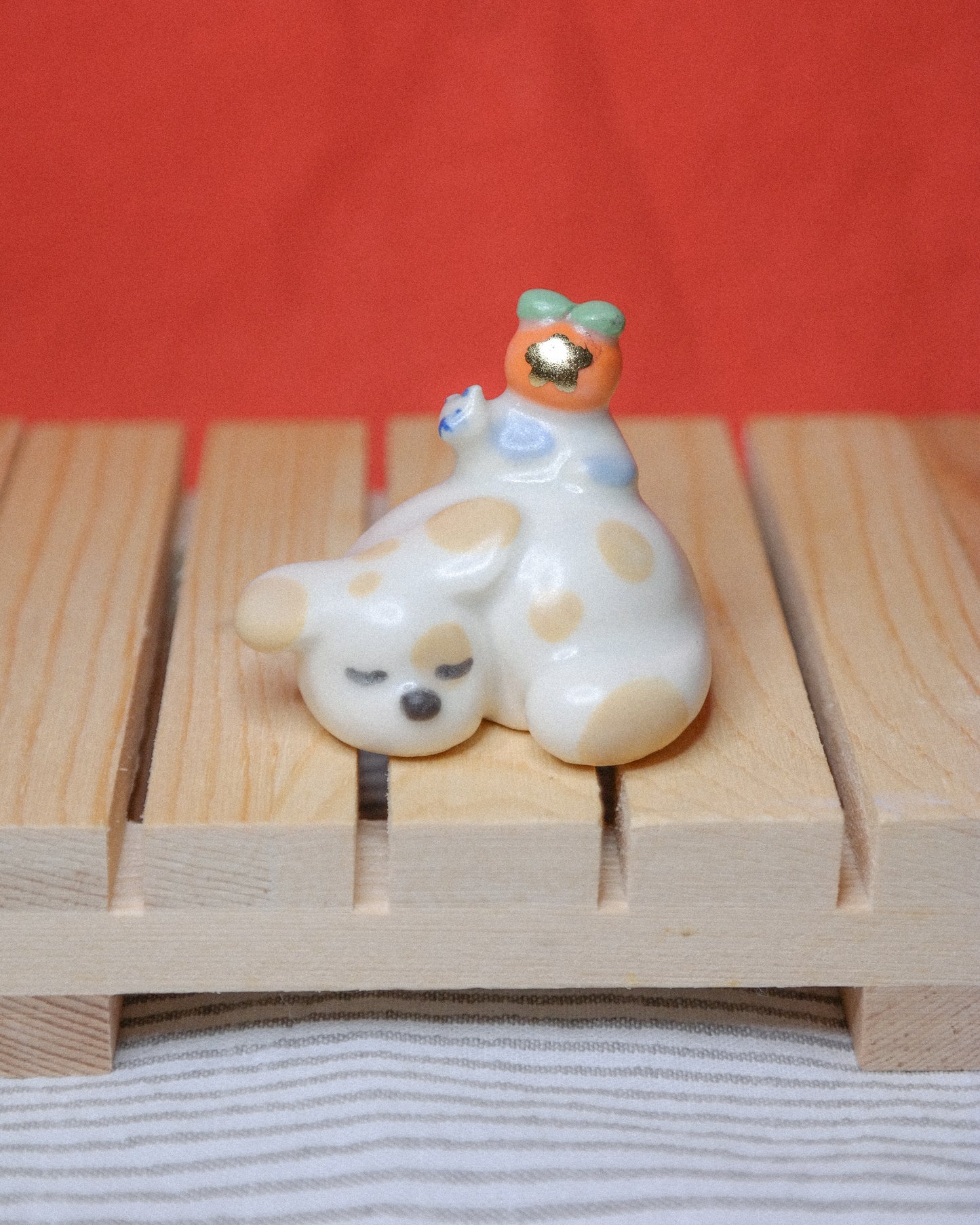 Woody Makes Things x Makenna Kwik Lucky Dog and Cat Ceramic Figurine