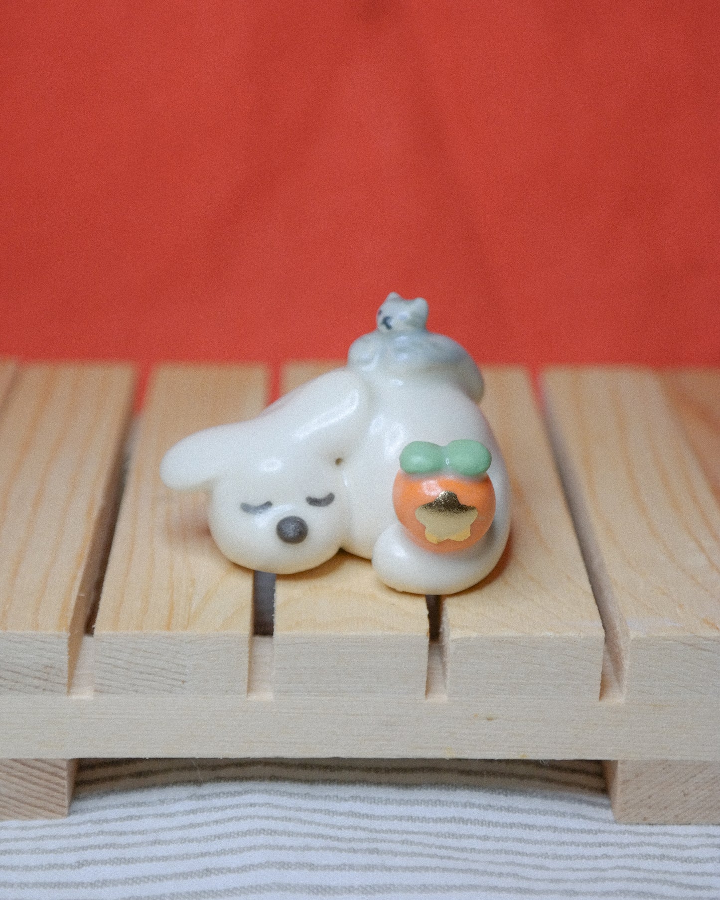 Woody Makes Things x Makenna Kwik Lucky Dog and Cat Ceramic Figurine