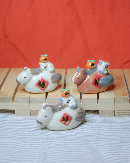 Woody Makes Things x Makenna Kwik Horse + Dog Ceramic Figurine