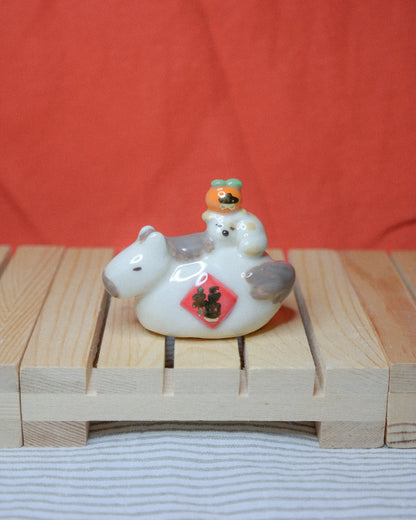 Woody Makes Things x Makenna Kwik Horse + Dog Ceramic Figurine