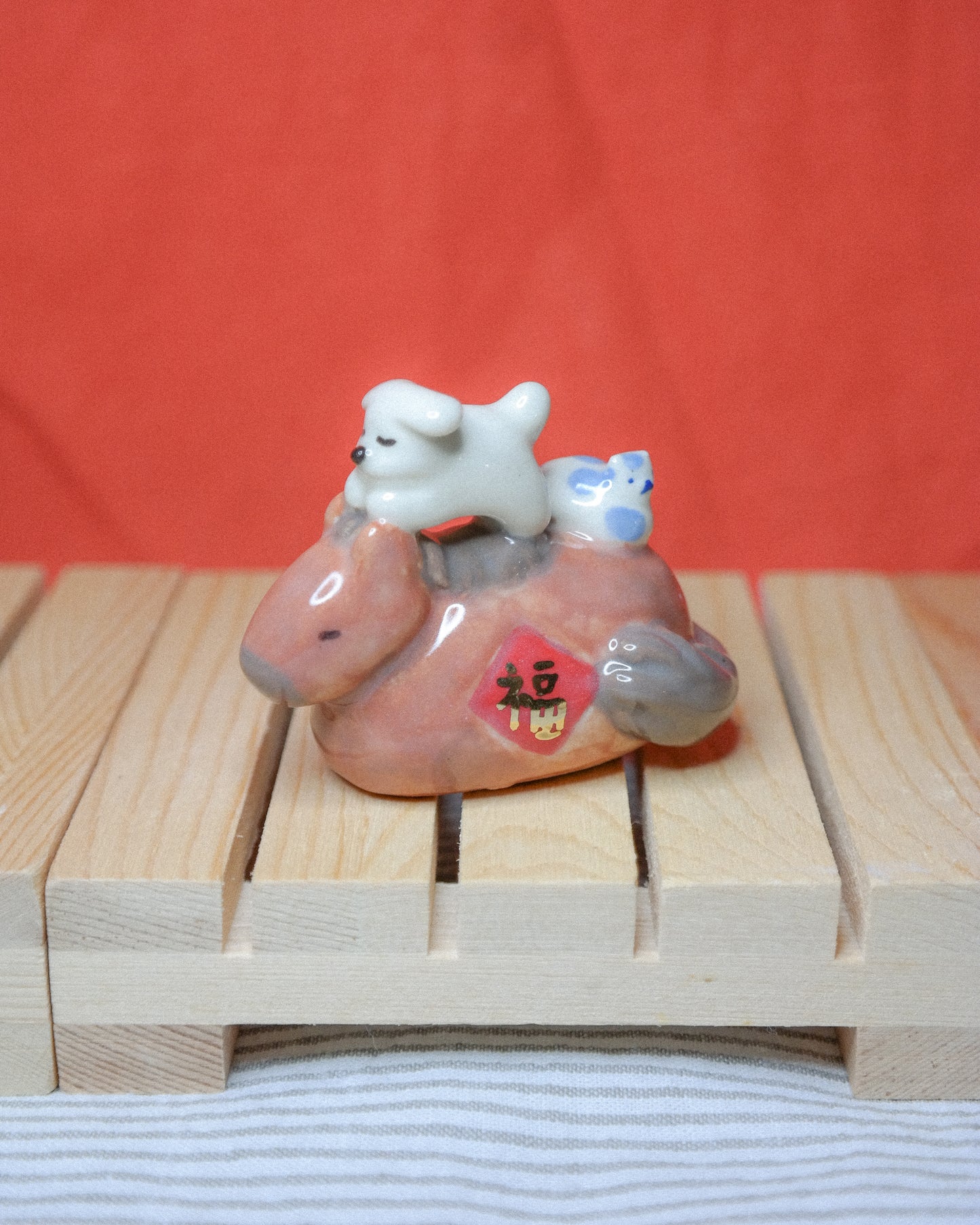 Woody Makes Things x Makenna Kwik Horse + Cat + Dog Ceramic Figurine