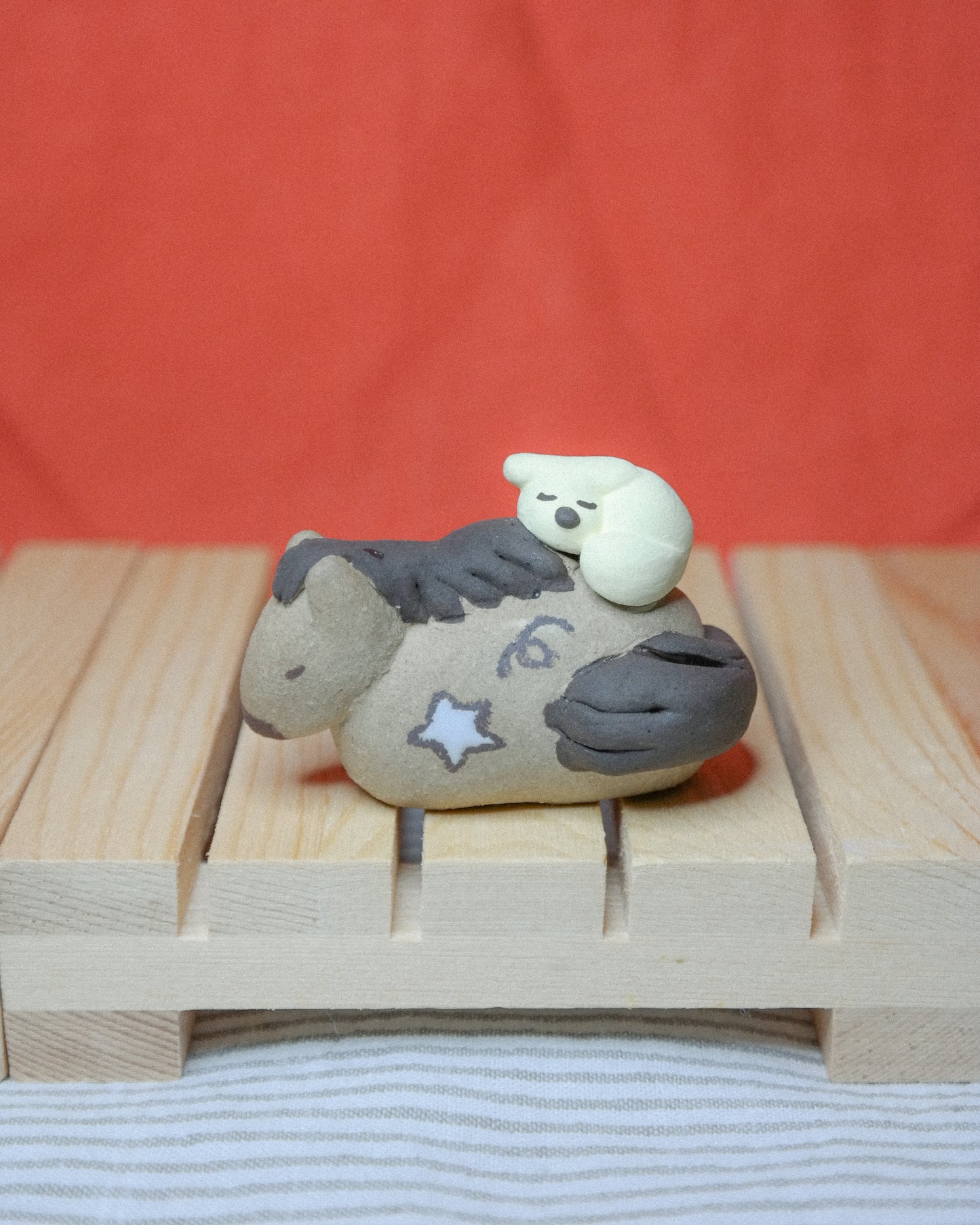 Woody Makes Things x Makenna Kwik Brown Horse + Dog Ceramic Figurine