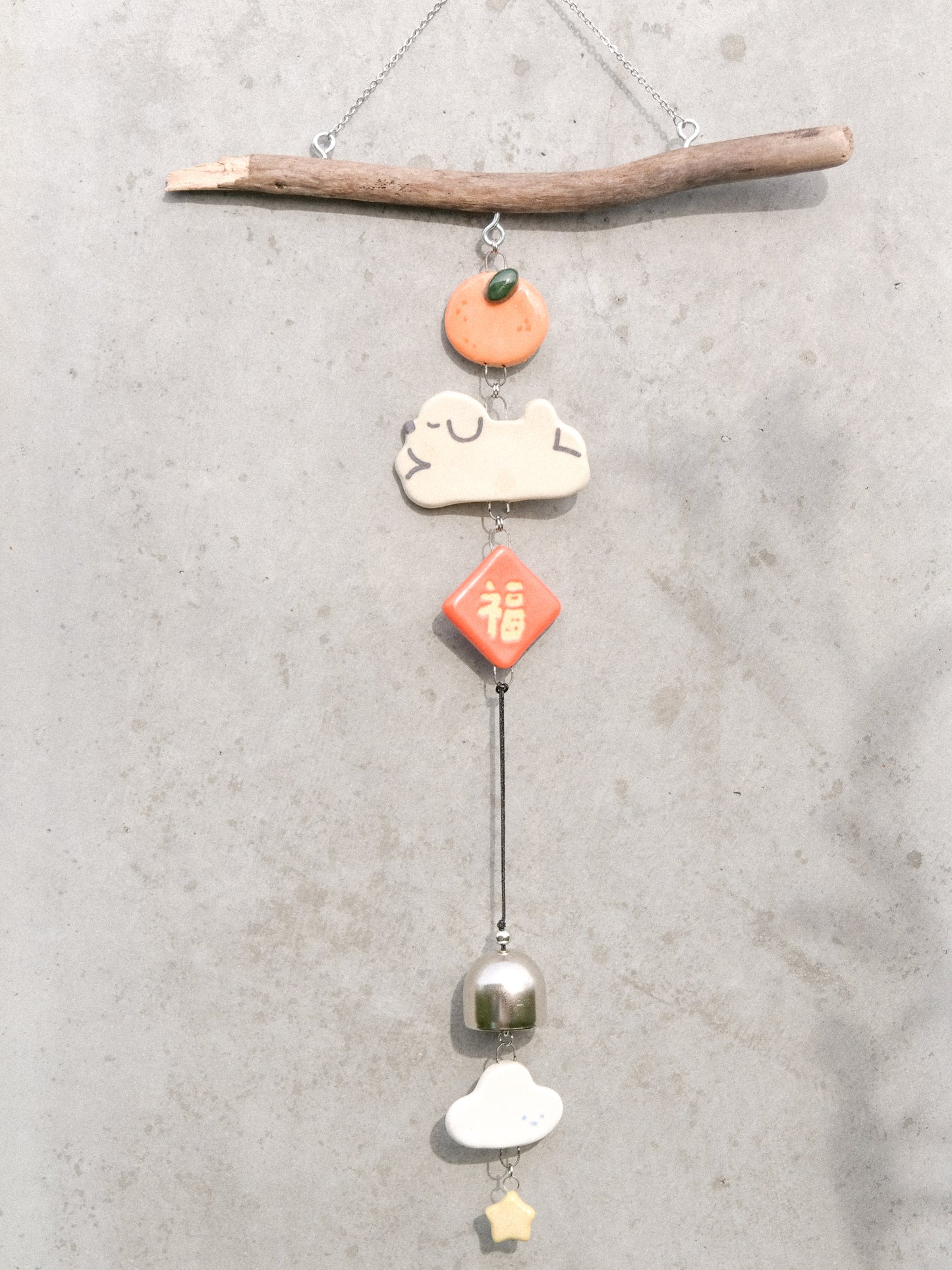 Woody Makes Things x Makenna Kwik LNY Ceramic Wind Chime