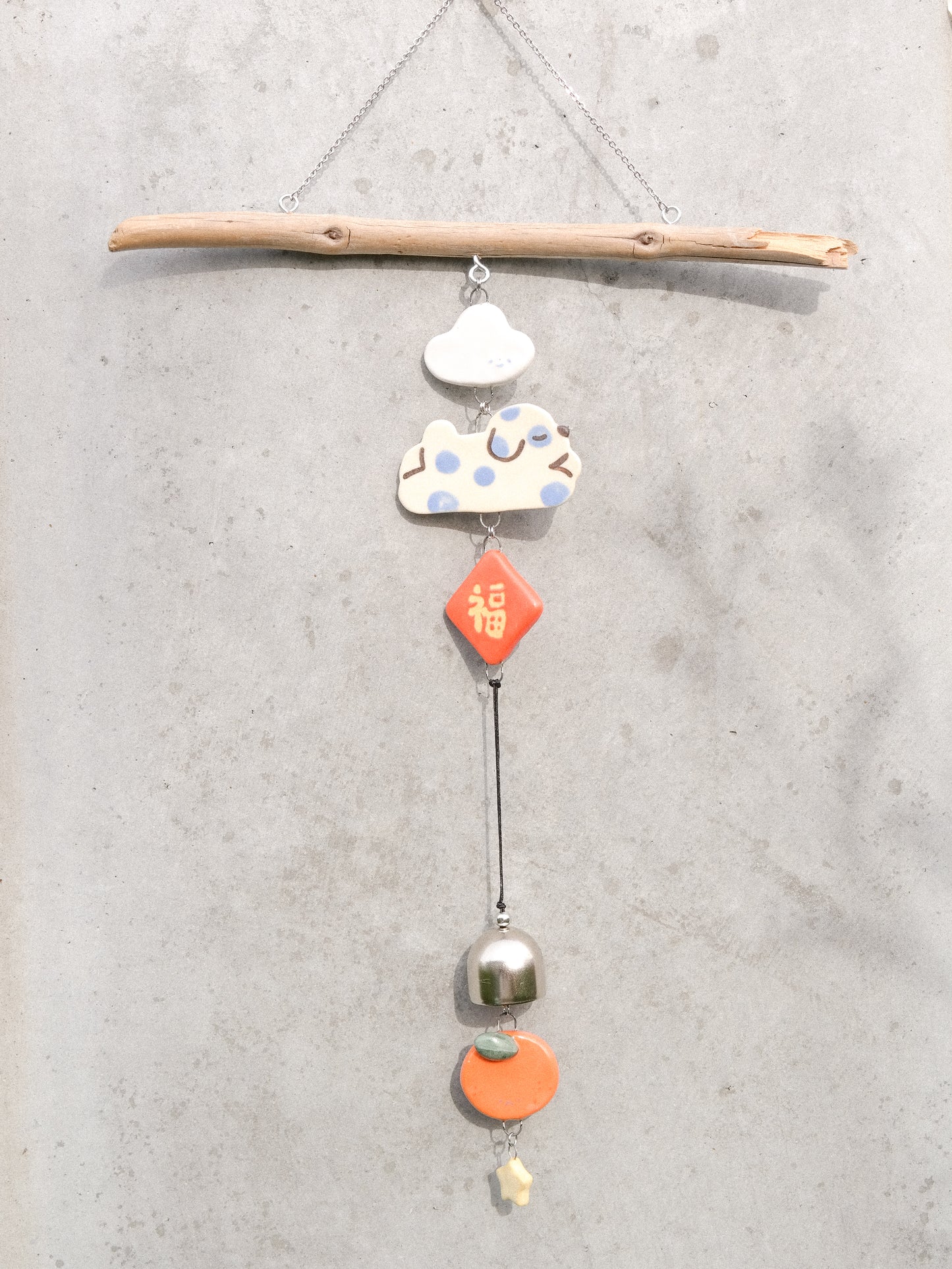 Woody Makes Things x Makenna Kwik LNY Ceramic Wind Chime