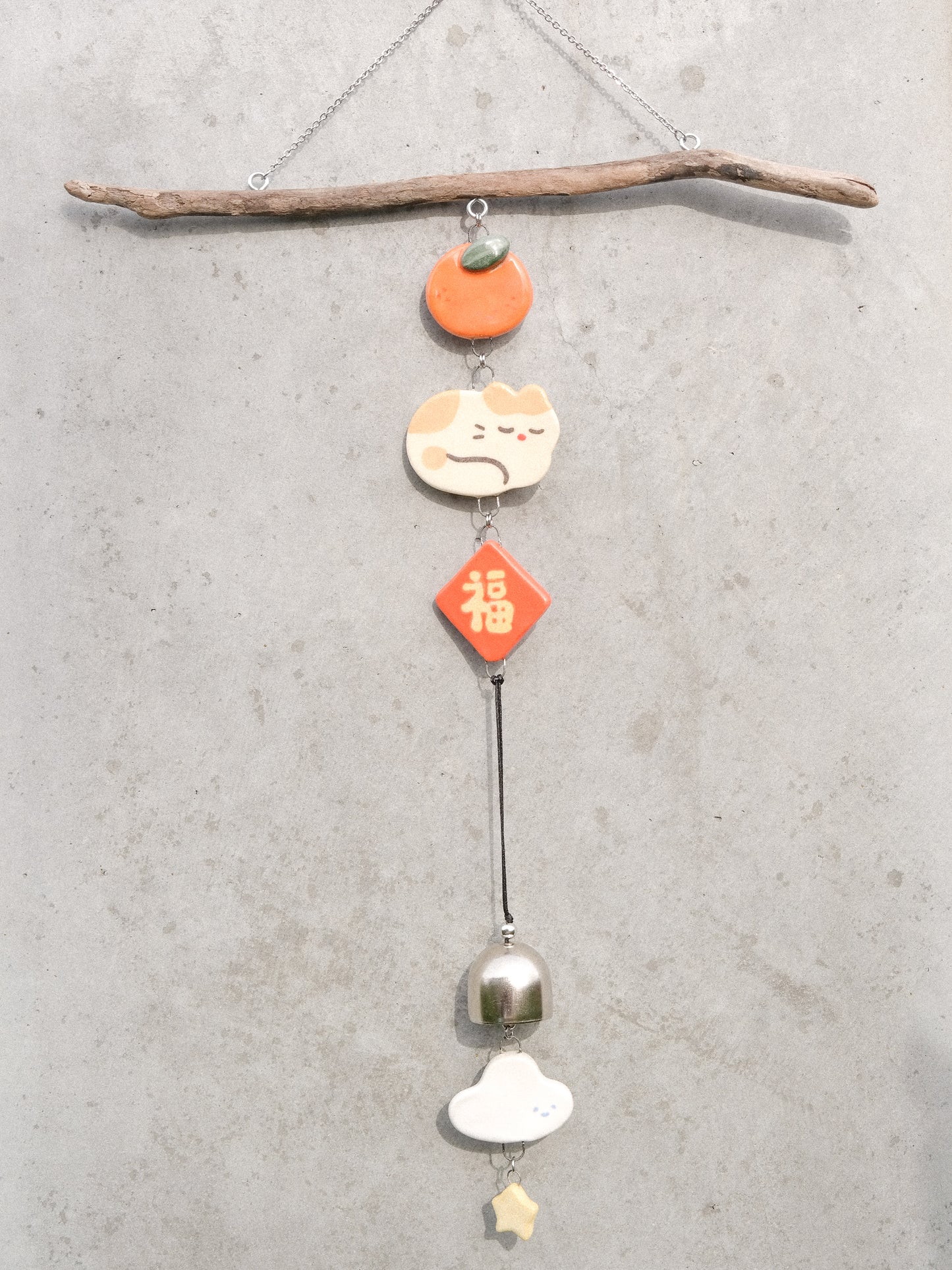 Woody Makes Things x Makenna Kwik LNY Ceramic Wind Chime