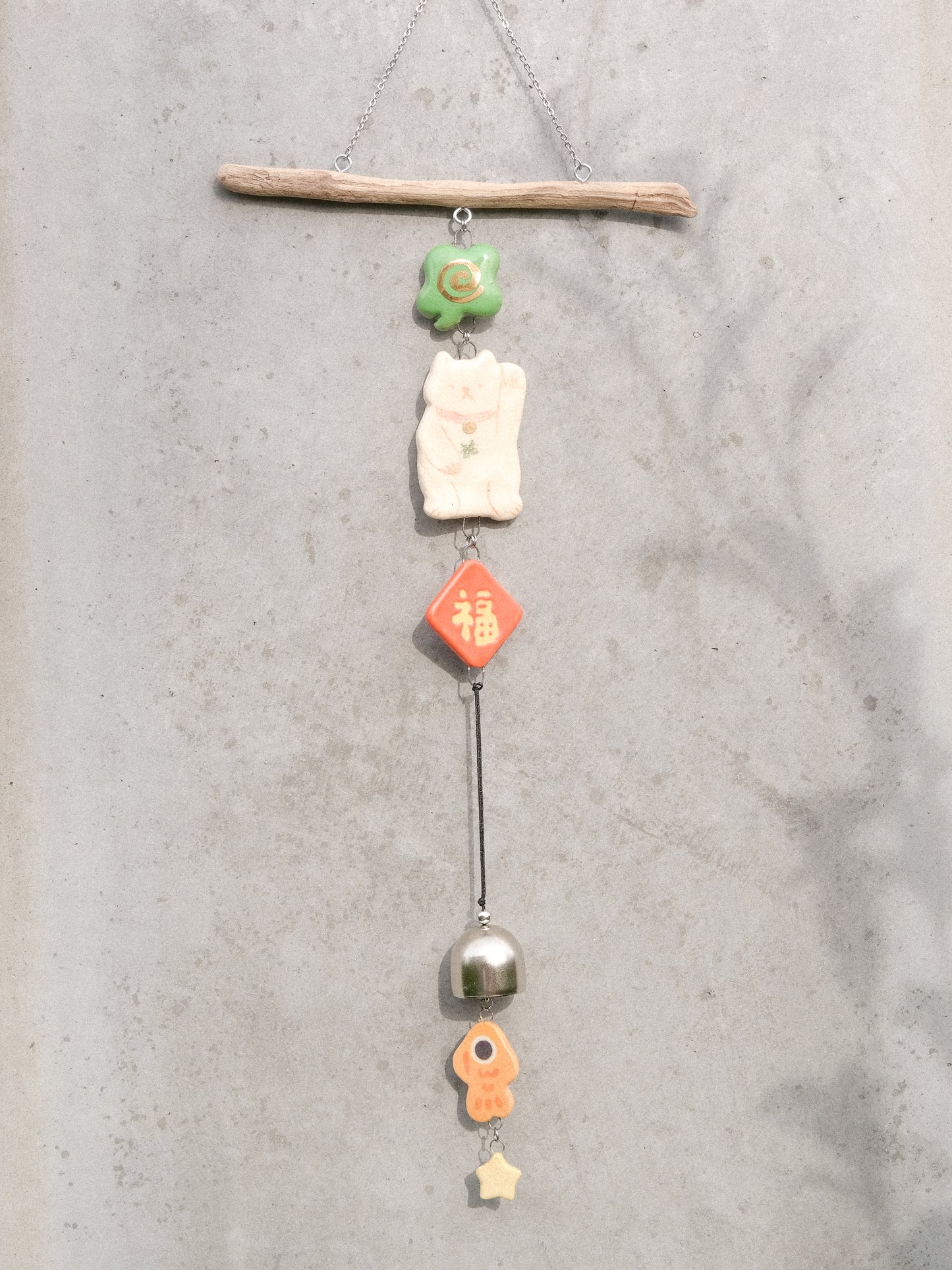 Woody Makes Things x Makenna Kwik LNY Ceramic Wind Chime