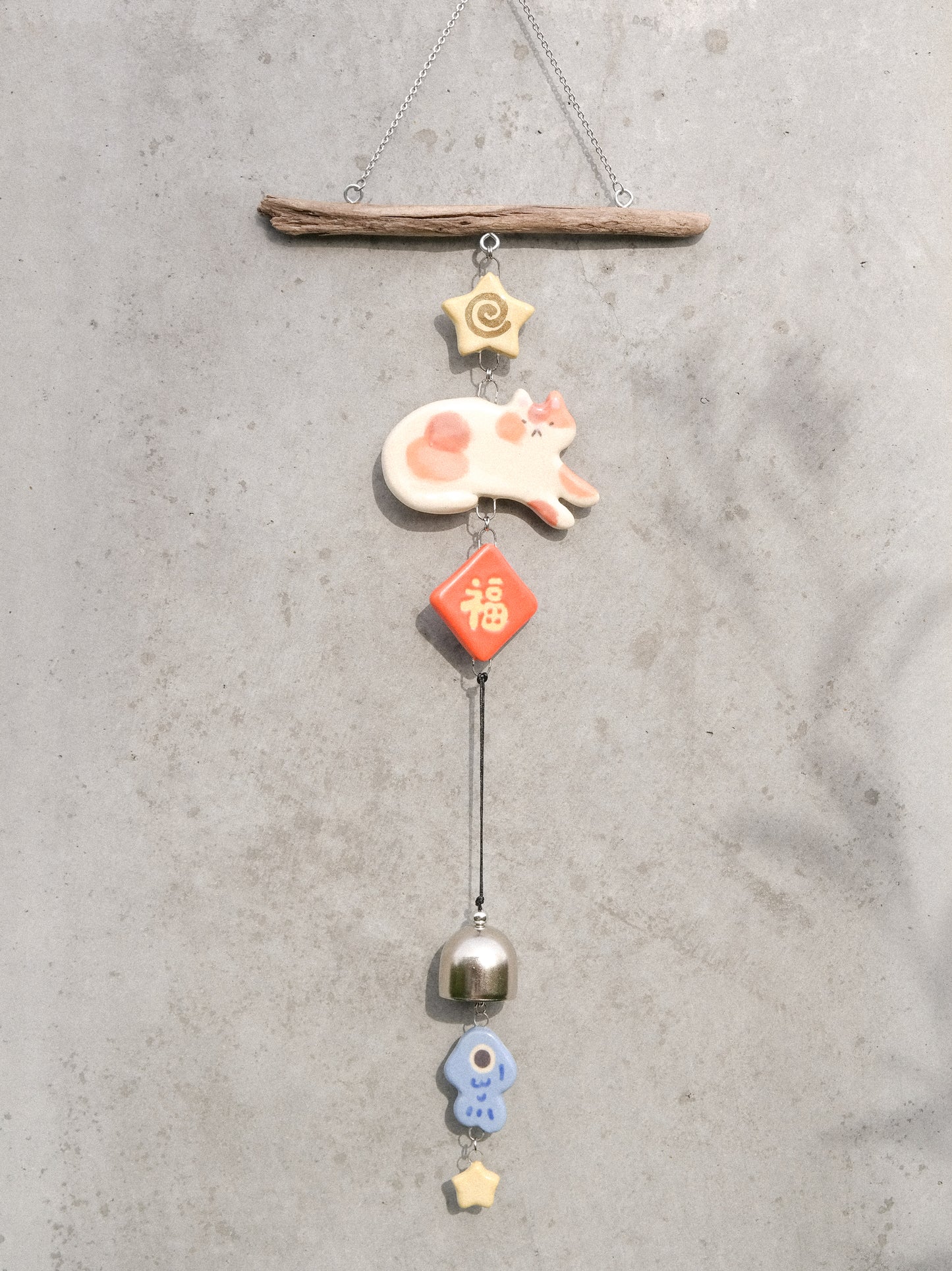 Woody Makes Things x Makenna Kwik LNY Ceramic Wind Chime