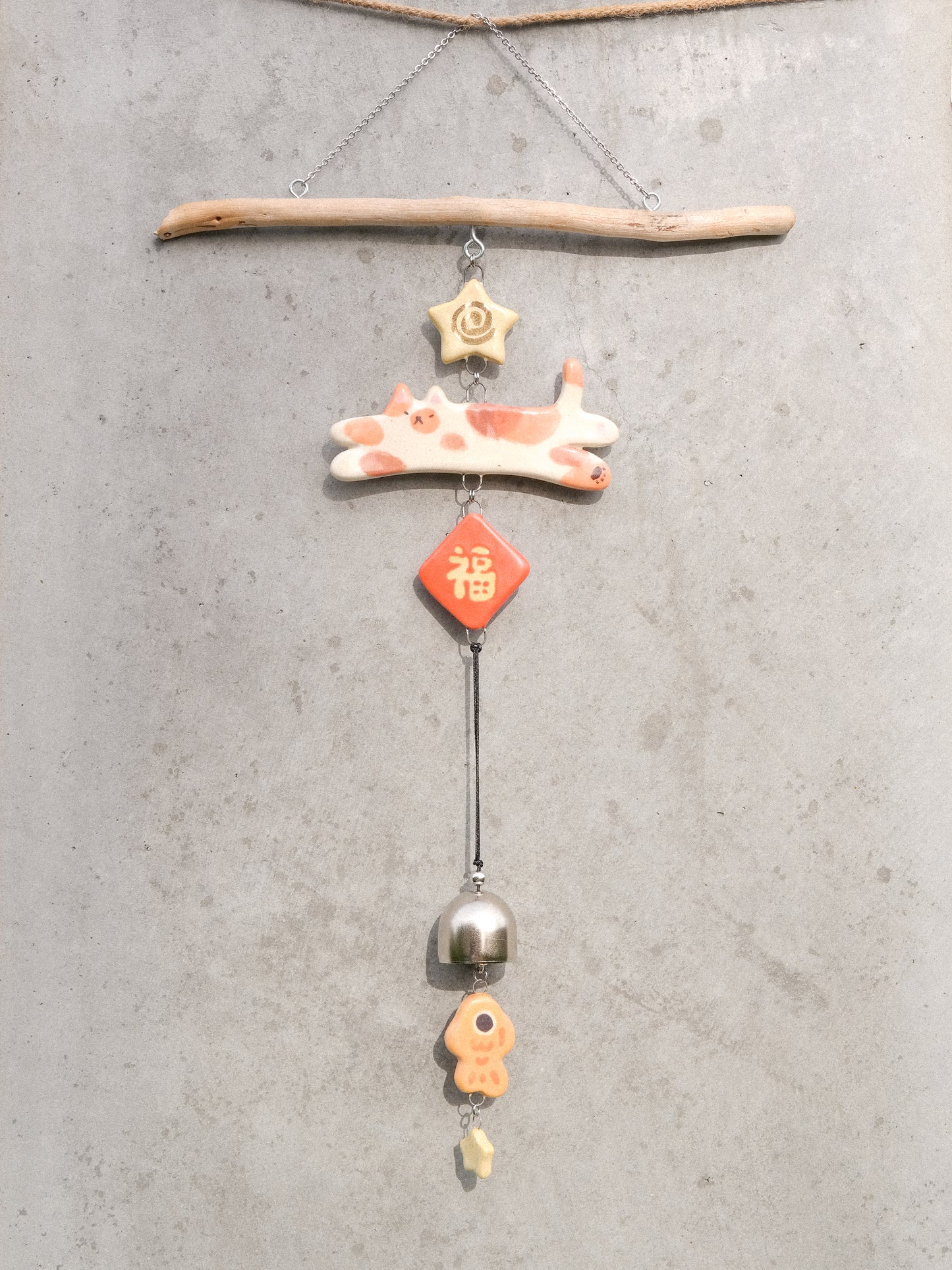 Woody Makes Things x Makenna Kwik LNY Ceramic Wind Chime