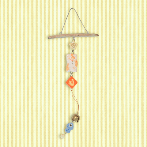 Woody Makes Things x Makenna Kwik LNY Ceramic Wind Chime
