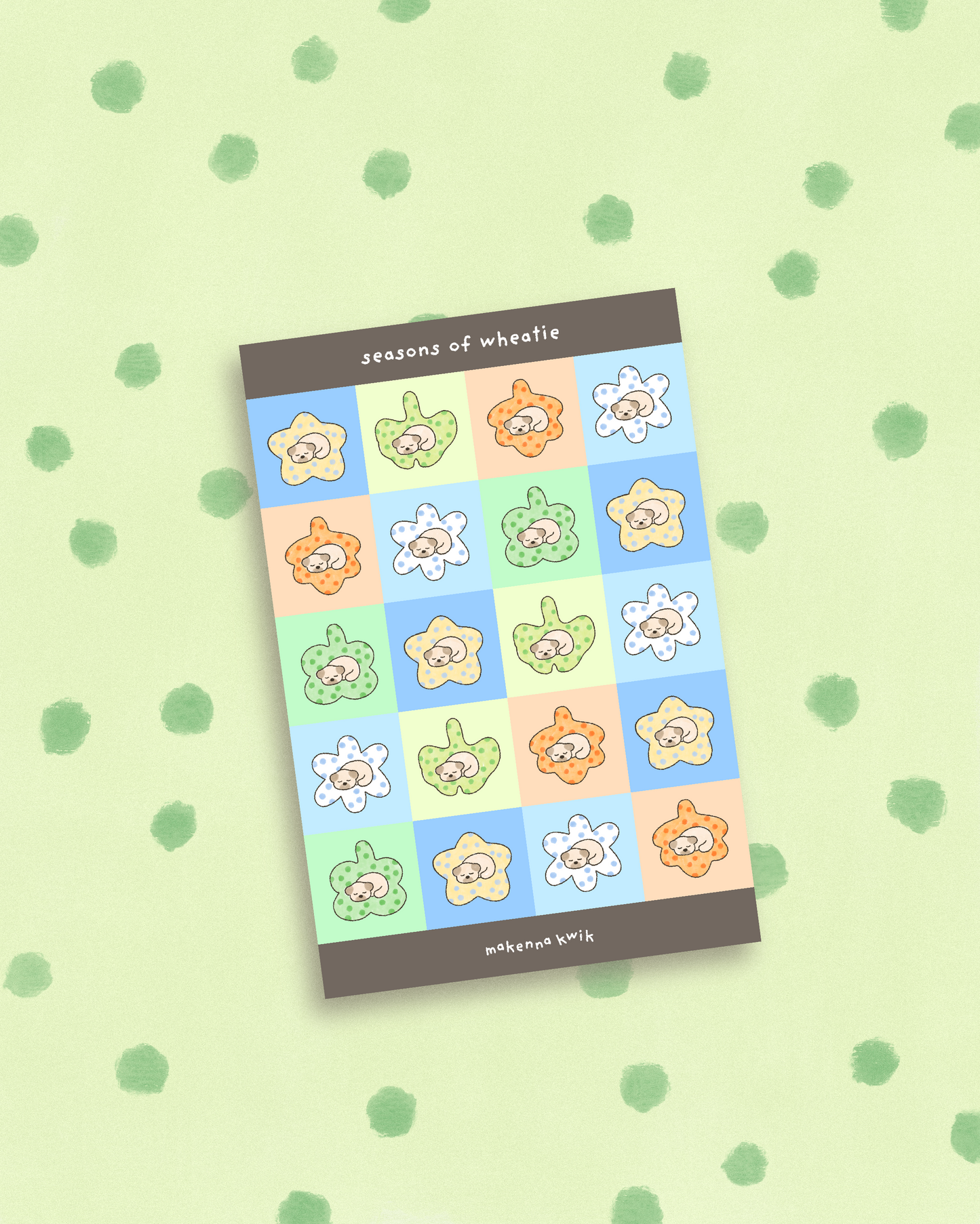Seasons of Wheatie Matte Vinyl Sticker Sheet
