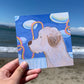 Momo Mini Square Postcard Art Print