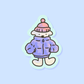 Puffer Jacket Matte Vinyl Sticker