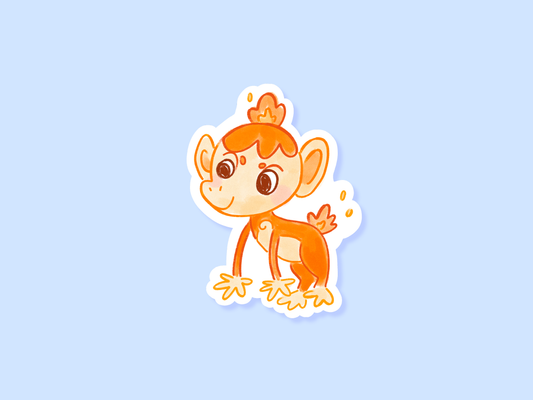 Chimchar Matte Vinyl Sticker