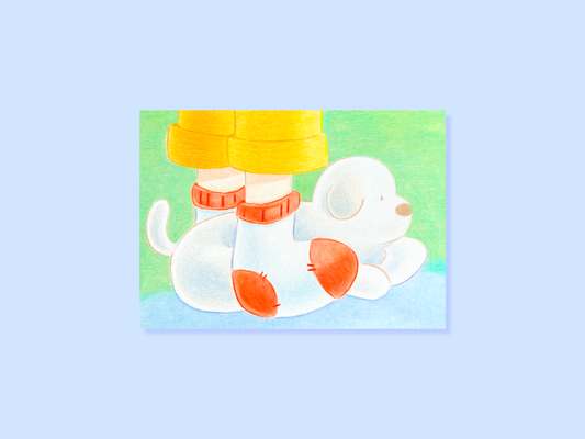 Foot Warmer 5x7 Postcard Print